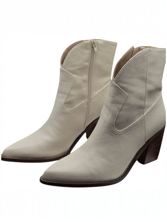 Oasis Society Shoes - Oasis Society Cream Western Cowboy Boots Pointed Toe NIB 8